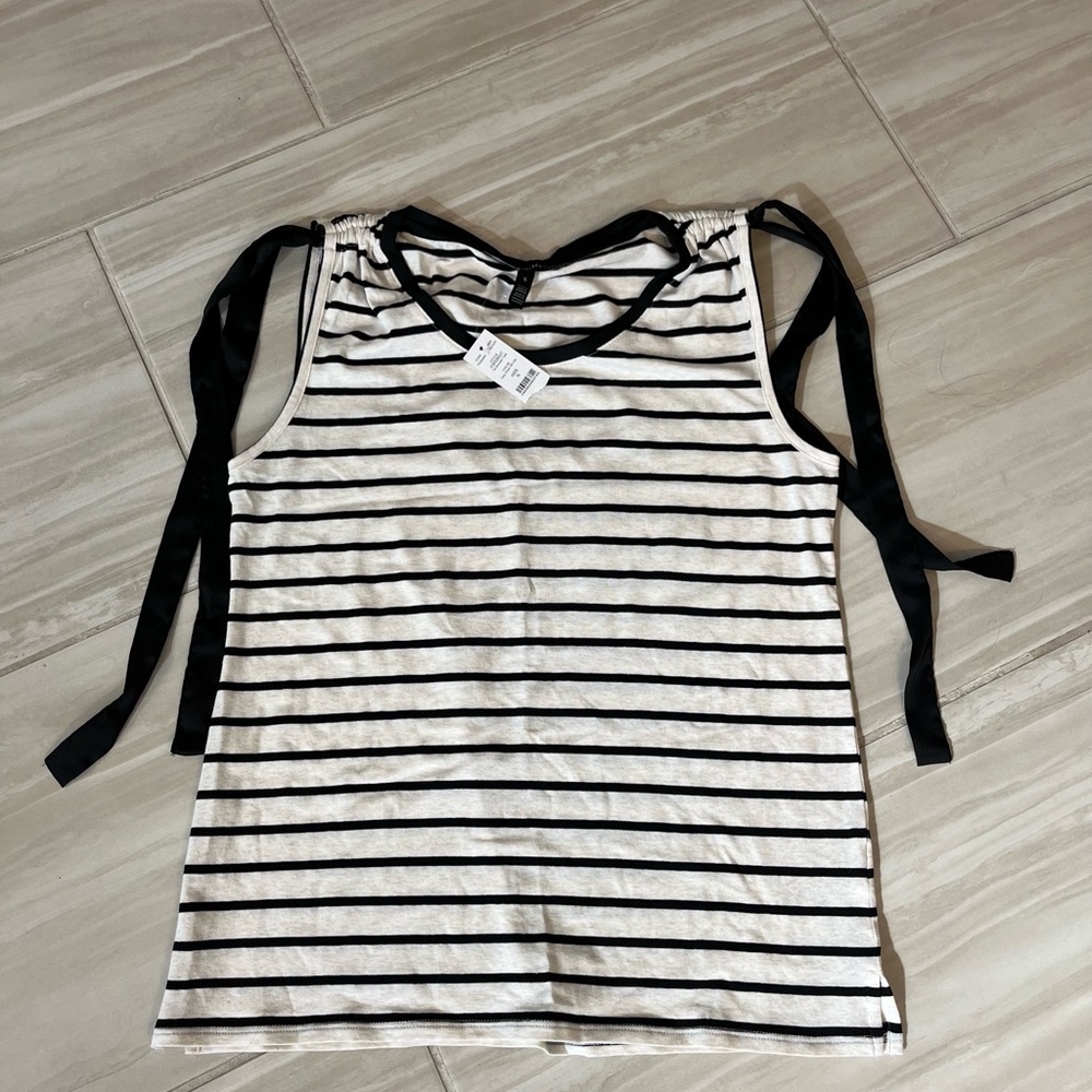 White House Black Market Striped Shirt